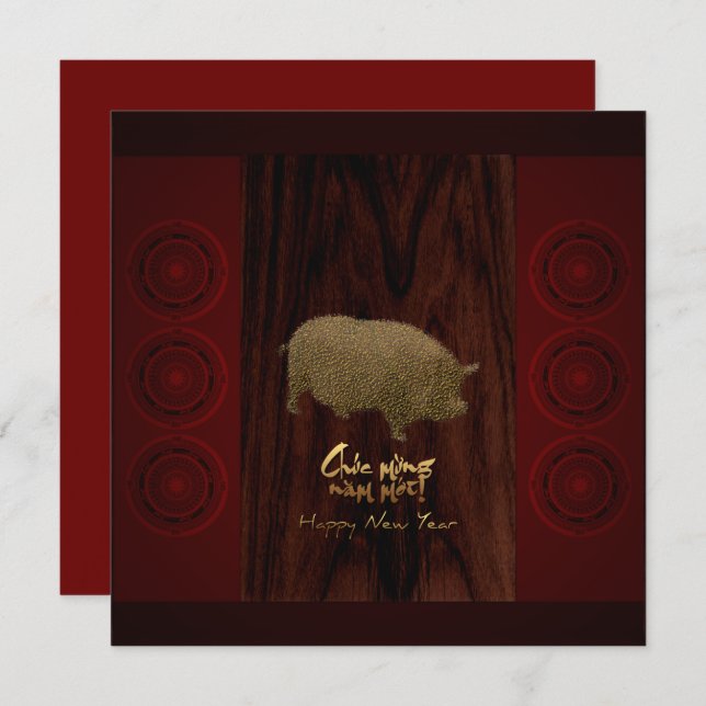 Convite à Praça Vietnamita para Tambores de Bronze (Frente/Verso)