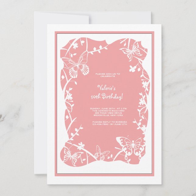 Convite à Prática de Borboletas (Frente)