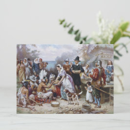 Convite A primeira Ação de Graças de Jean Ferris c. 1912