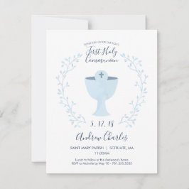 Convite à Primeira Comunhão - Convite para Menino