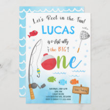 Convite à primeiro aniversario O-Fish-Ally