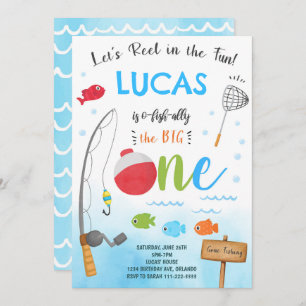 Convite à primeiro aniversario O-Fish-Ally