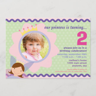 Convite A princesa com partido feito sob encomenda da foto