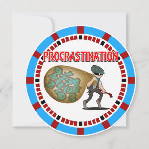 Convite A procrastinação é um Ladrão de Tempo