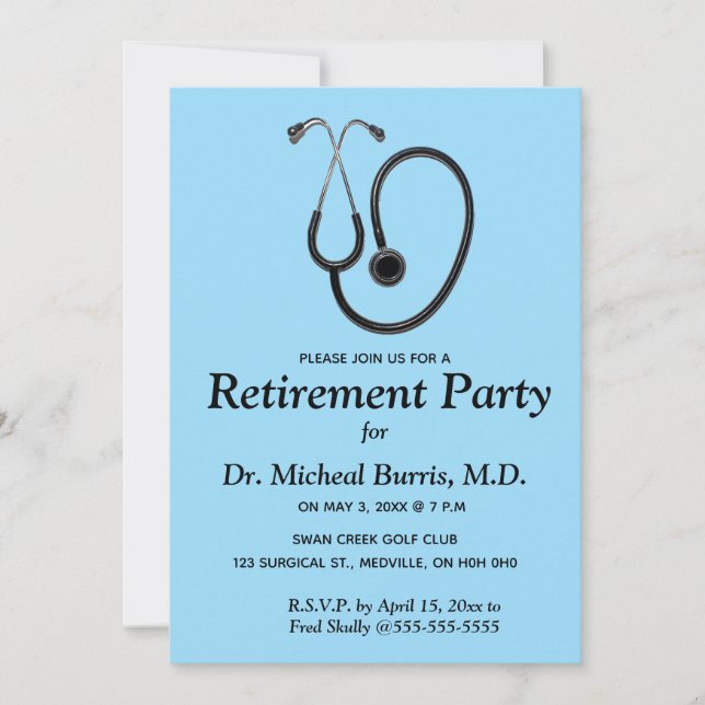 Convite à Profissão Médica Editável (Frente)