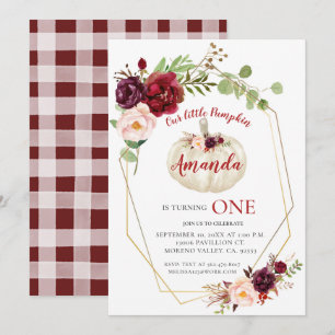 Convite A Pumpkin Branca de Marsala está virando um anive