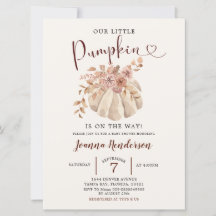 A Pumpkin Branca Floral De Fall Boho Está A Caminh