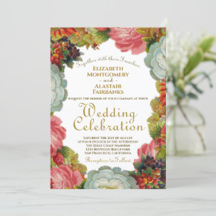 Convite A queda de florescência do Victorian do outono