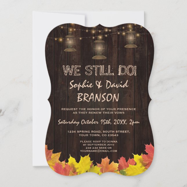 Convite A Queda Deixa A Madeira Lanternas Velhas Ainda Con (Frente)