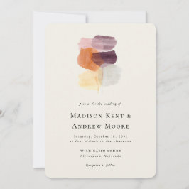 Convite A Queda Elegante Deixa O Casamento Moderno De Arte