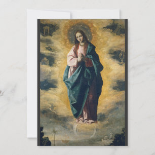 Convite A Radiância Celestial da Imaculada Conceição Arte
