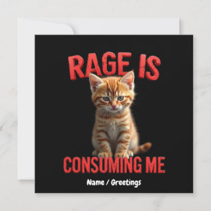 Convite A Rage está a consumir-me Gato de Gatinho, Felino 