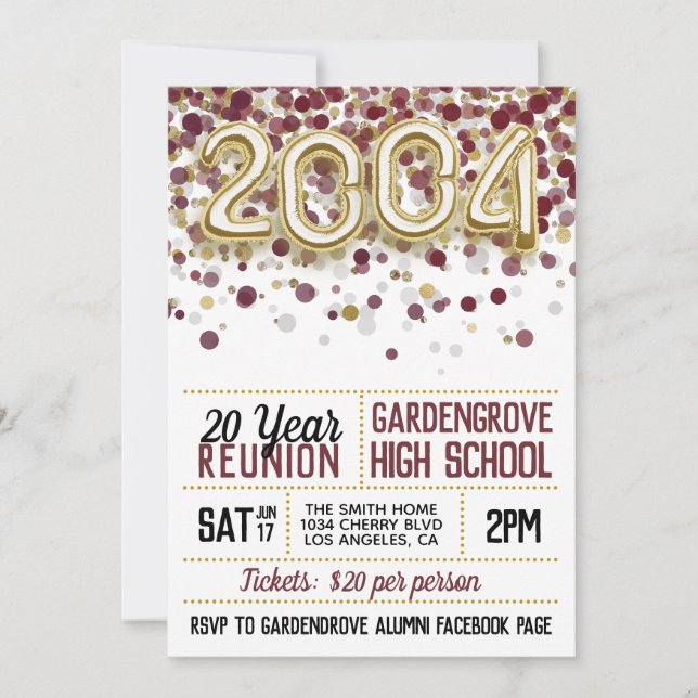 Convite à Reunião da Faculdade de Segundos graus d (Frente)