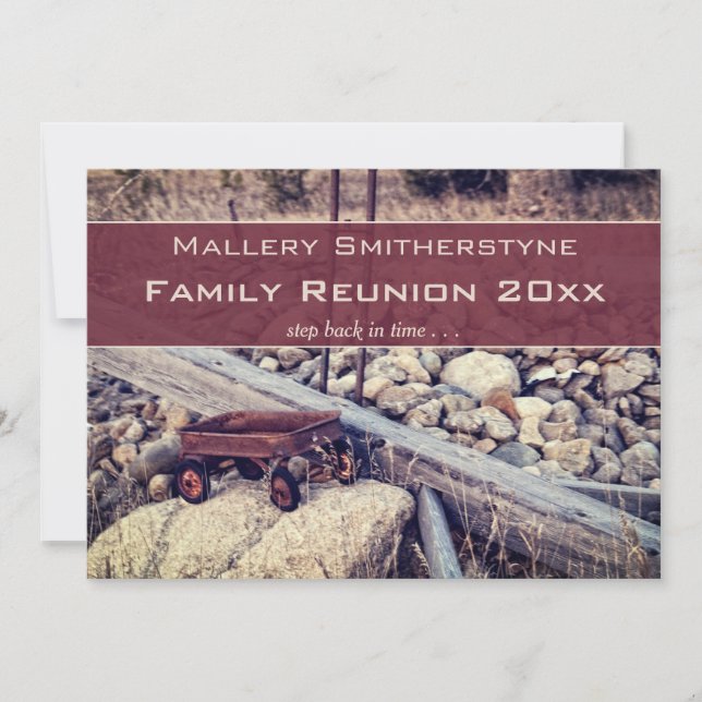 Convite à Reunião da Família Nostalgia de Vagões V (Frente)