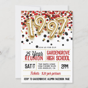 Convite à Reunião do Segundo grau College de 199