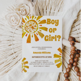 Convite A Revelação Do Gênero Sunshine Vem Aqui O Sol Pens