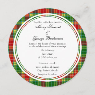 Convite à Ronda de Casamentos da Escócia Buchanan