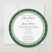 Convite à Ronda de Casamentos Escocês Hunter