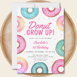 Convite A Rosquinha da rosquinha da primeiro aniversario c