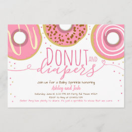 Convite A rosquinha e as fraldas polvilham o chá de