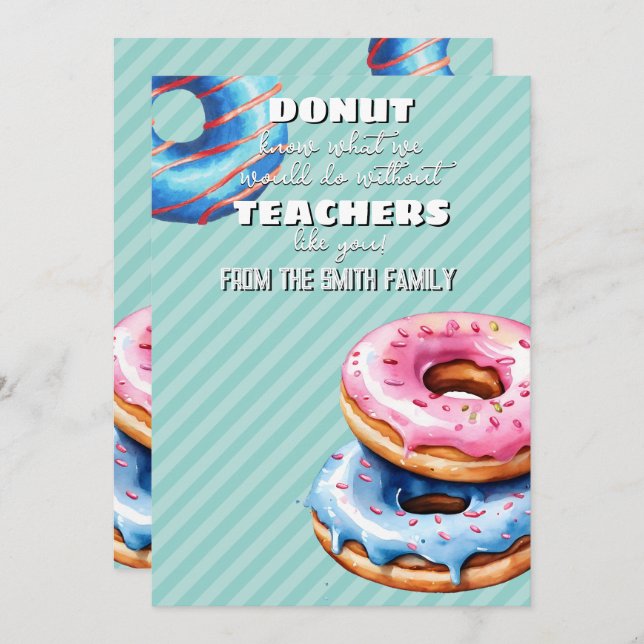 Convite A rosquinha sabe o que fazer com o professor titul (Frente/Verso)