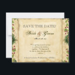 Convite A Terra Natal da Magnolia Wreath n Pine Boughs<br><div class="desc">Esta elegante e clássica coroa de Natal e Coleção de Artes de Pinheiros foi criada a dar graças aos seus cartões de Natal, autocolantes, selos e muito mais. Apresentando uma bela mão pintada de magnólia e coroa de bagas com uma borda de pergaminho de tosse de pínus, cones de pínus...</div>