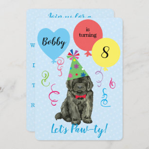 Convite à Terra Nova para Balões de festa de anive