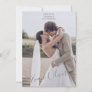 Convite à Textura de Papel Mínimo Castanho e Branc