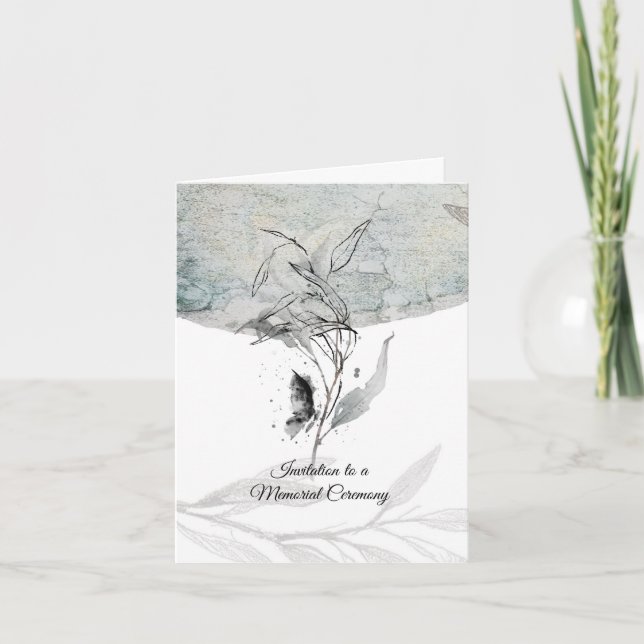 Convite A thoughtfully designed sympathy card (Frente)