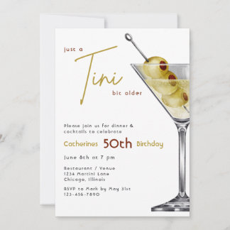 Convite A Tini Bit Older Birthday Invitation