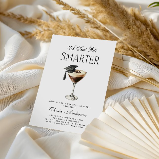 Convite A Tini Bit Smarter Espresso Martini Graduation (Criador carregado)