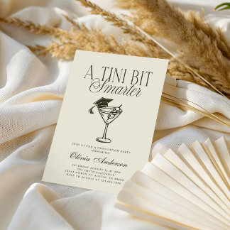 Convite A Tini Bit Smarter Green Graduation