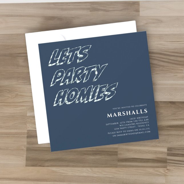 Convite à tipografia moderna para festas (Criador carregado)