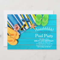 Convite a toalhas e Chinelos