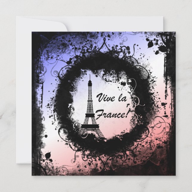 Convite à Torre Grunge Eiffel (Verso)
