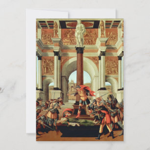 Convite A Tragédia de Lucretia de Sandro Botticelli