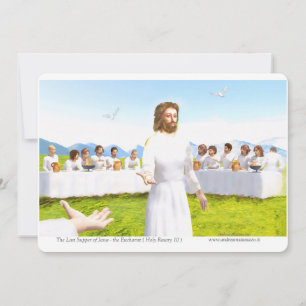 Convite A Última Ceia de Jesus - Eucaristia
