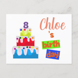 Convite a uma festa de aniversário