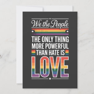 Convite A única coisa mais poderosa do que o ódio é o amor