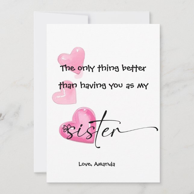 Convite A única coisa melhor do que ter você como minha ir (Frente)