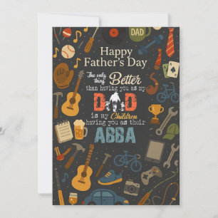 Convite A Única Coisa Melhor Do Que Você Como Meu Pai Abba