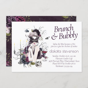 Convite A Vampiress Moody Gothic Glam Champagne Brunch