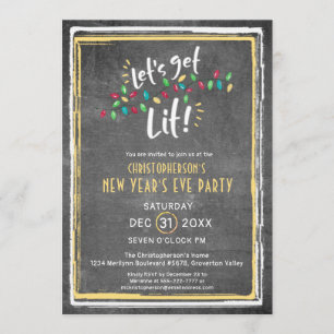 Convite A véspera de Ano Novo DEIXOU E.U. OBTEM o partido