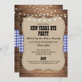 Convite A véspera ocidental do dia do ano novo do país