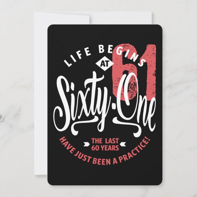 Convite A vida começa aos 61 anos | 61100000ruas (Frente)