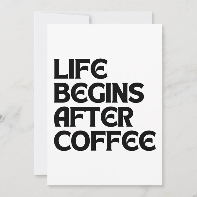 CONVITE A VIDA COMEÇA APÓS O CAFÉ (Frente)