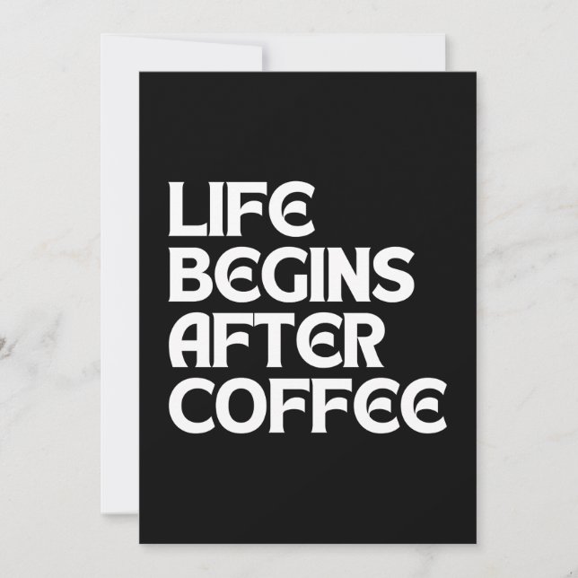 CONVITE A VIDA COMEÇA APÓS O CAFÉ (Frente)