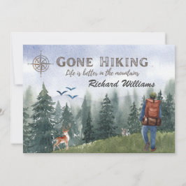 Convite A vida de caminhada é melhor que as montanhas Hike