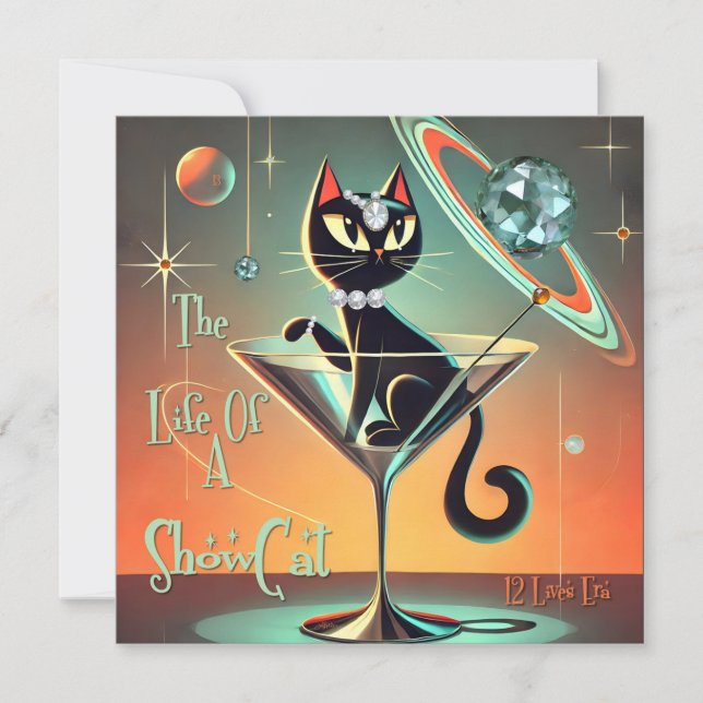 Convite A Vida De Um Gato De Moça (Frente)