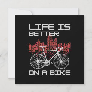 Convite A vida é melhor de bicicleta